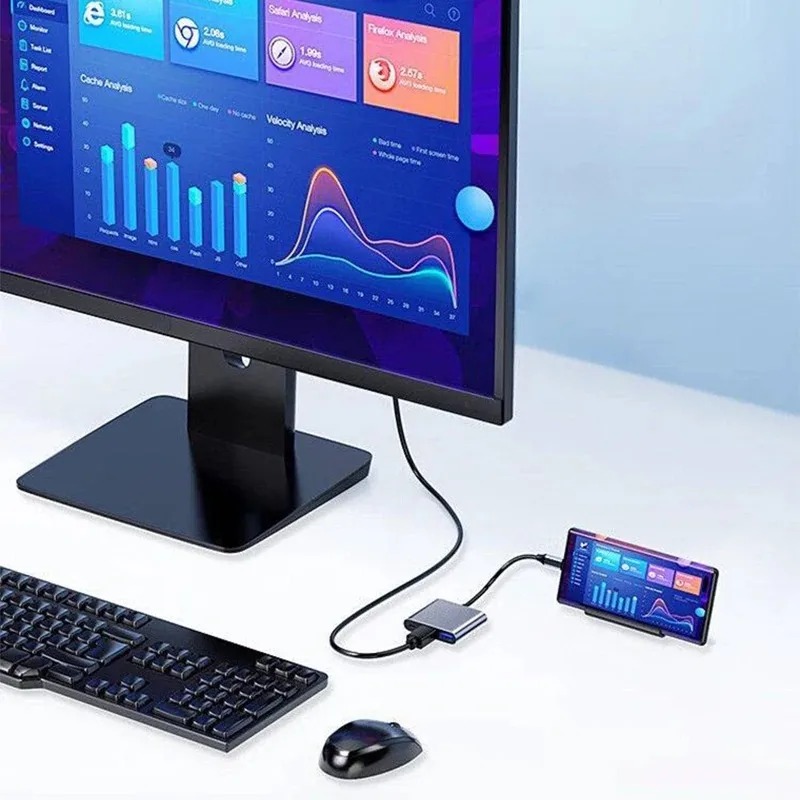 USB C HUB 3 en 1 tipo C 3,0 a  - Usb C Dock Dual Hdmi 4K reseña y precio