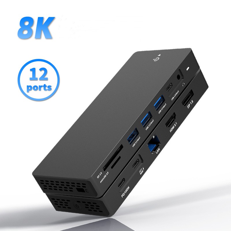 Estación de conexión USB-C con - Usb C Hub 12 In 1 Triple Display reseña y precio