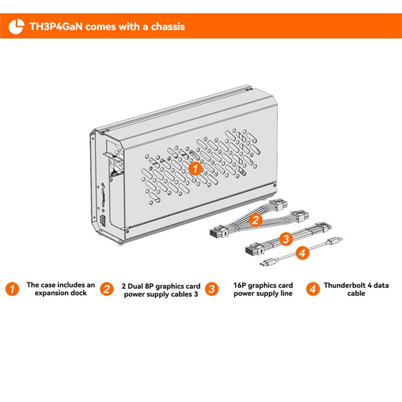 Base de Conexión para GPU Th3p - Docking Station Thunderbolt 4 reseña y precio