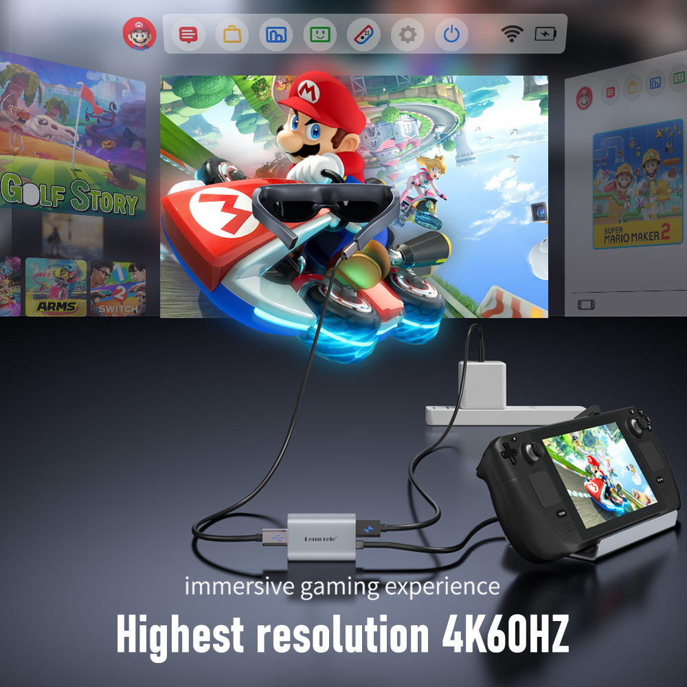 Lemorele-adaptador HDMI a TYPE - Usb C Dock Dual Hdmi 4K reseña y precio