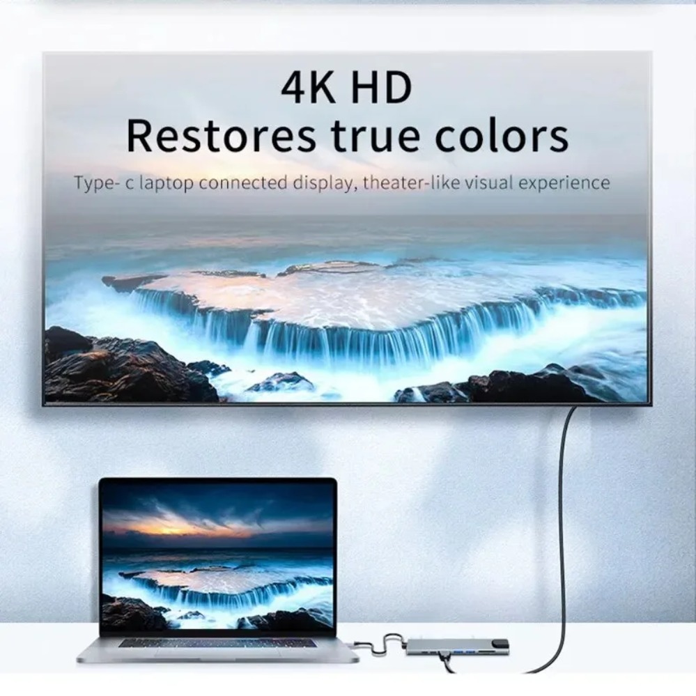 Hub USB C 8 en 1/2, 7 en 1/2,  - Usb C Hub Sd Card Reader 4K Hdmi reseña y precio