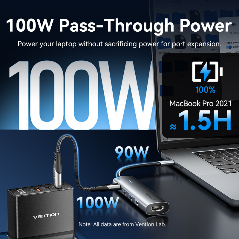 Vention Hub USB C 5 en 1, 4K 6 - Docking Station Thunderbolt 4 reseña y precio