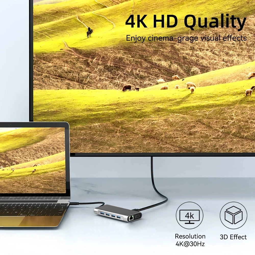 KEBIDUMEI Hub USB C de 11 Puer - Usb C Hub Sd Card Reader 4K Hdmi reseña y precio
