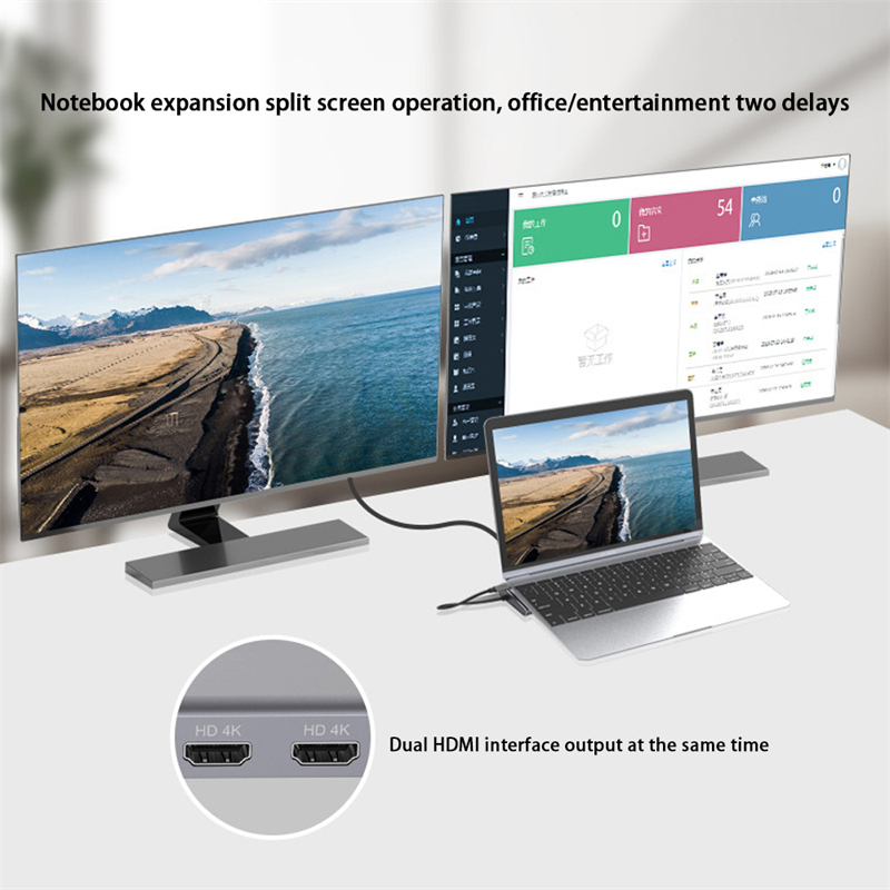 Concentrador tipo C 11/12 en 1 - Usb C Hub Sd Card Reader 4K Hdmi reseña y precio