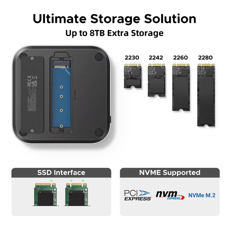 Oferta especial: estación de c - Usb C Hub With M.2 Nvme Slot reseña y precio