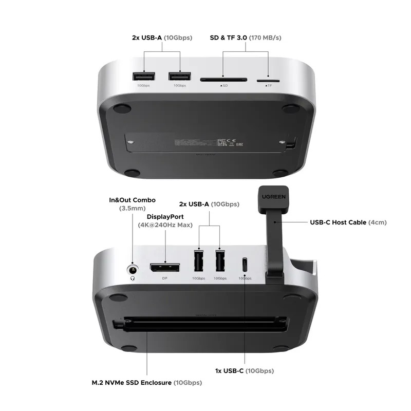 Oferta especial: estación de c - Usb C Hub With M.2 Nvme Slot reseña y precio