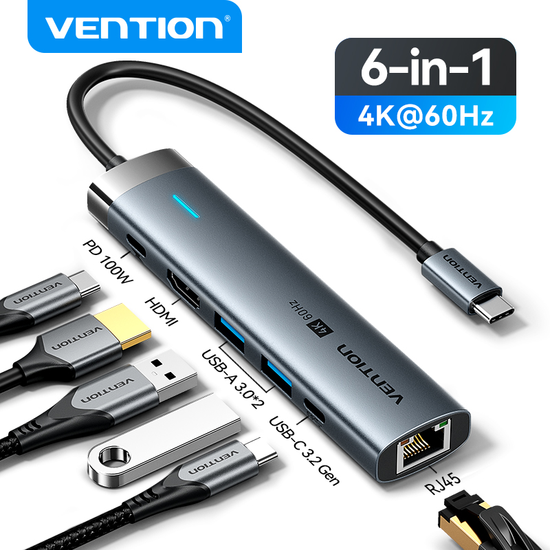 Vention USB C HUB tipo C a HDM - Docking Station For Macbook Pro reseña y precio