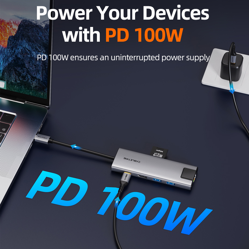 Adaptador Hub USB C 9 en 1 CAB - Usb C Hub Sd Card Reader 4K Hdmi reseña y precio