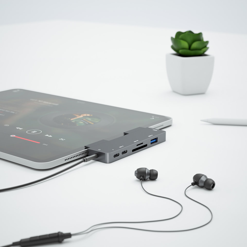 OUTMIX-Hub USB C a HDMI 4K, ad - Usb C Dock Dual Hdmi 4K reseña y precio